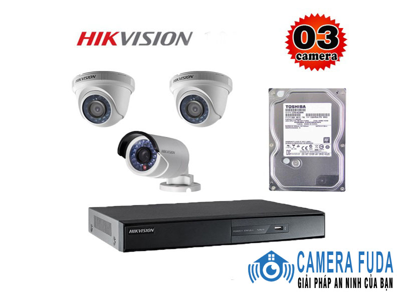 Thông số kỹ thuật trọn bộ 3 camera giám sát 2M Hikvision