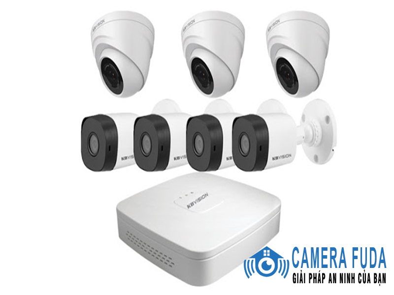 Khuyến mãi lắp trọn bộ 3 camera giám sát 1.0MP KBvision - USA